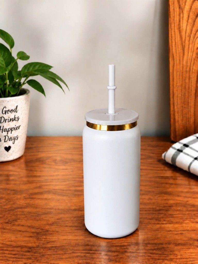 16oz Gold Plated Stainless Steel Tumbler Details